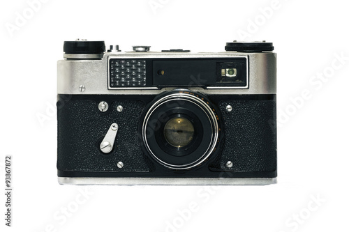 Old rangefinder film camera are available with 1977 year.