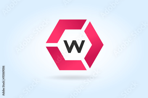 W letter vector logo icon template