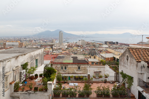 NAPLES (Italy) - View from Corso Vittorio Emanuele