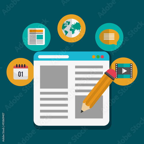 Blog design icons