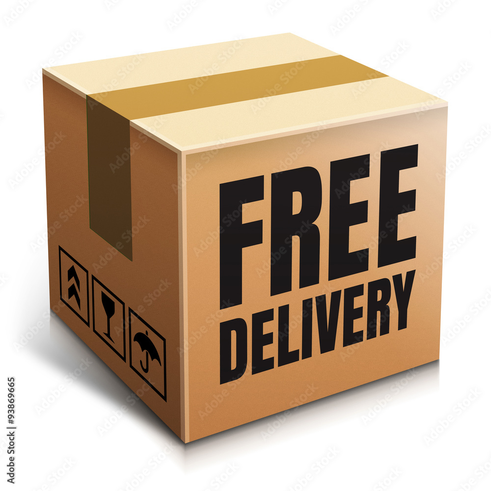 Free Delivery - obrazy, fototapety, plakaty 
