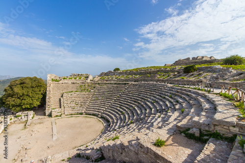 Segesta Temple Amphitheatre Sicily Italy