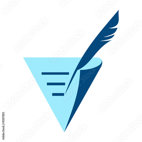 Triangle Paper Author Logo Icon