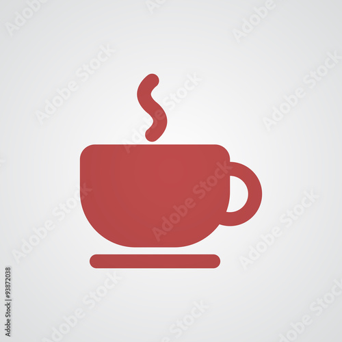 Flat red Coffee icon