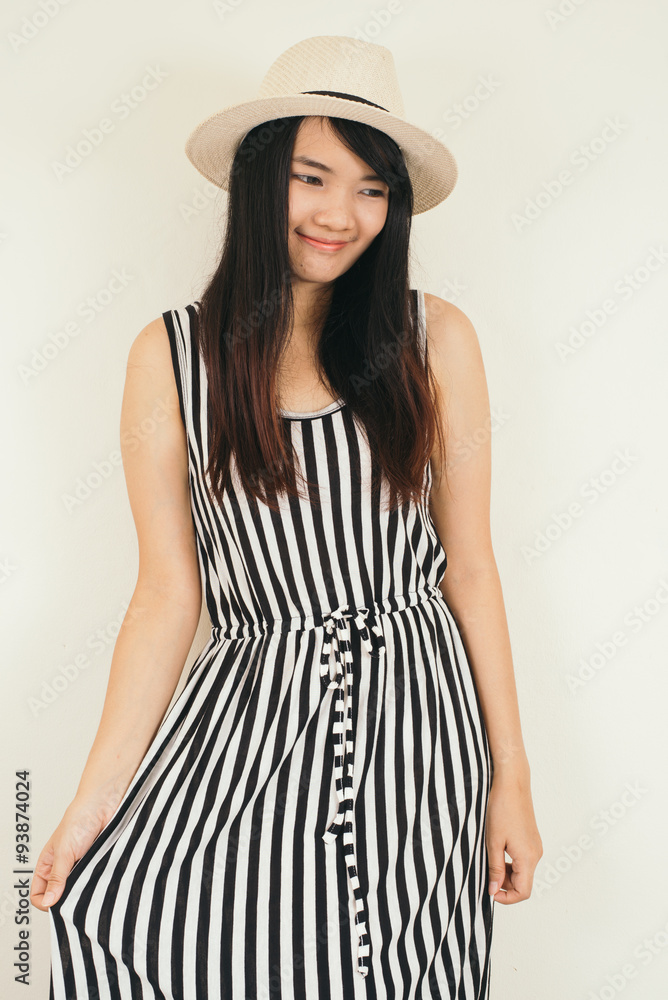 Portrait of young cheerful smiling woman, over yellow background. Portrait of young cheerful smiling woman, over yellow background.
