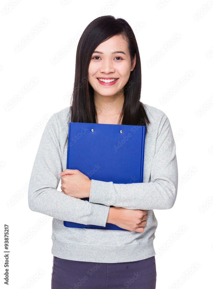 Woman hold with clipboard Woman hold with clipboard