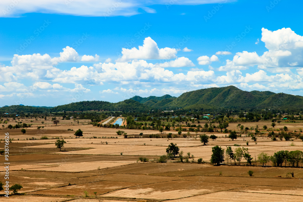 Beautiful natural landscape land and mountain see high view Beautiful natural landscape land and mountain see high view