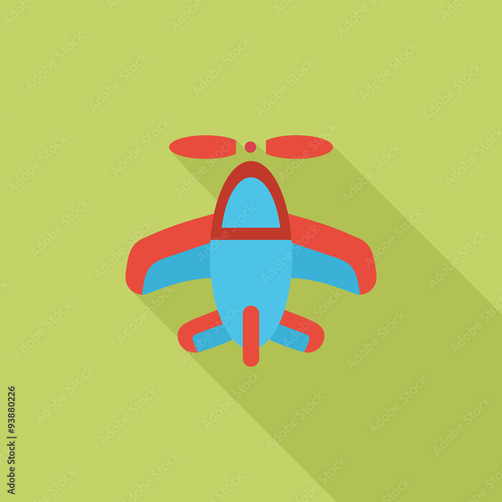Fototapeta premium Airplane toy icon