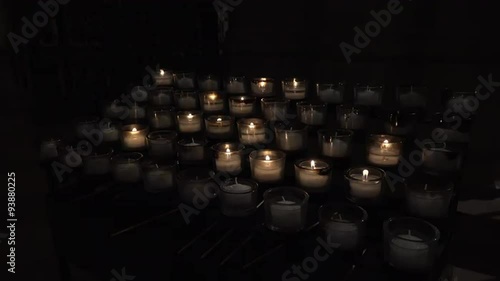 Washington DC National Cathedral prayer candles dark room 4K 018