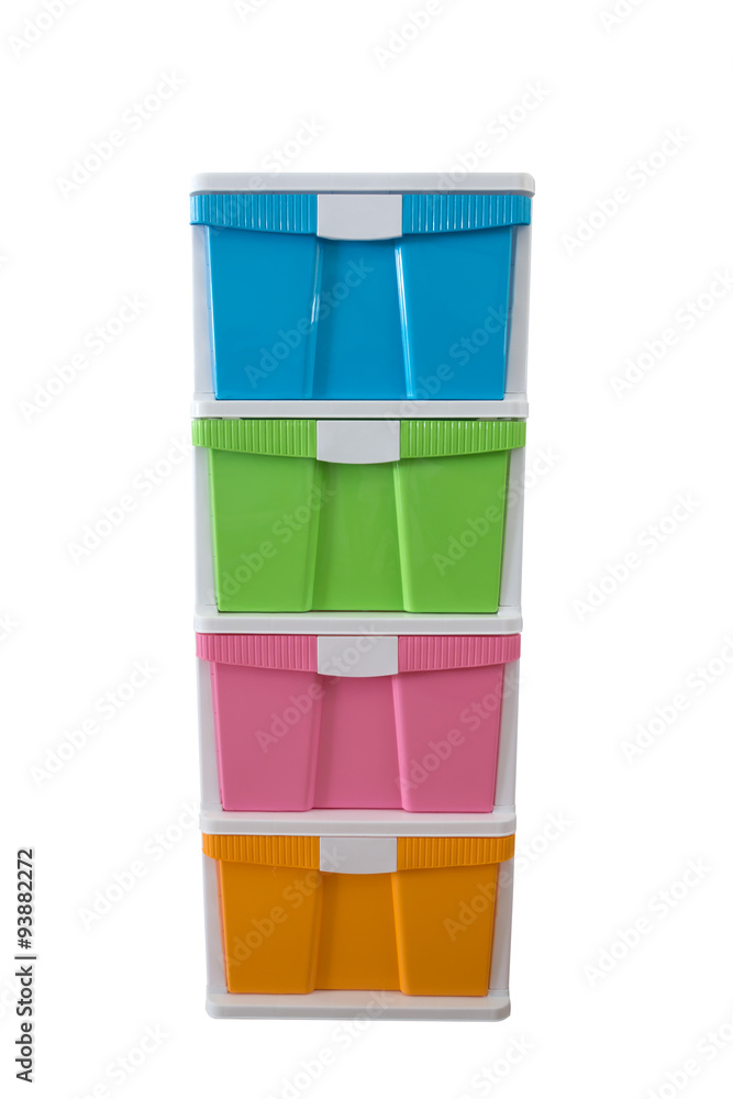 Plastic containers isolated on white background Plastic containers isolated on white background