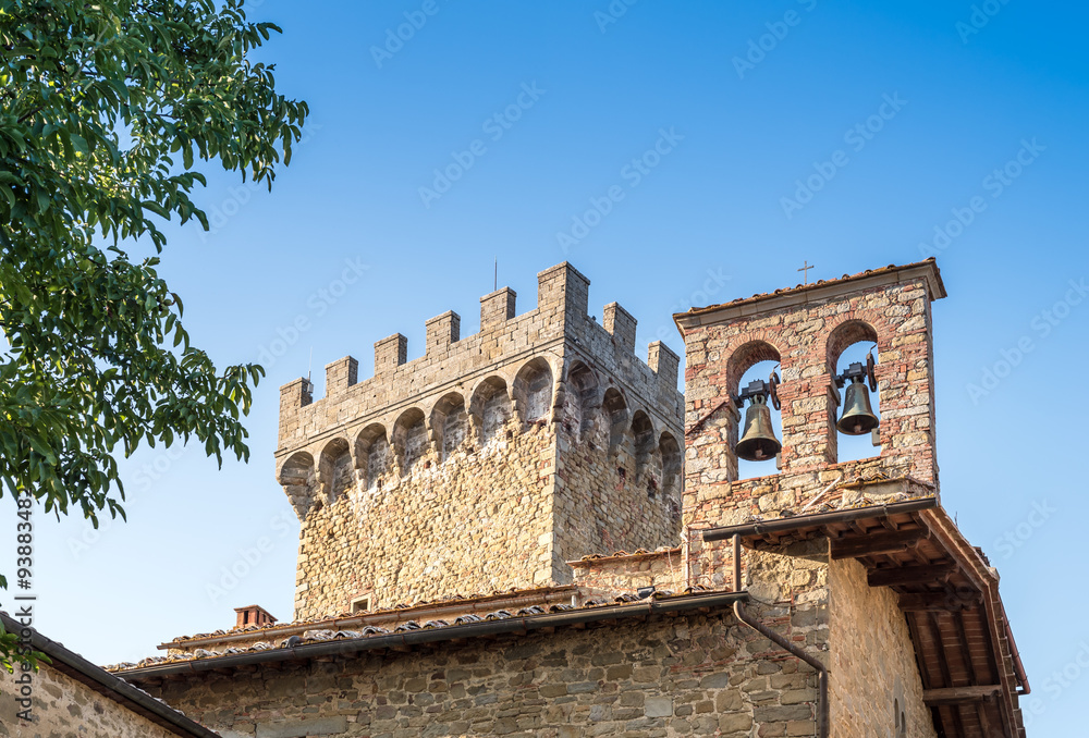 Gargonza Castle, a medieval village in Monte San Savino, Italy
