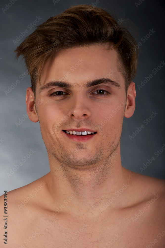 Young smiling man. Young smiling man.