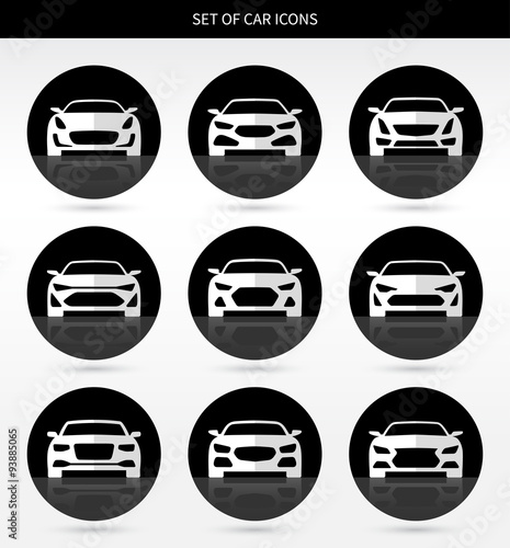 Set of car icons