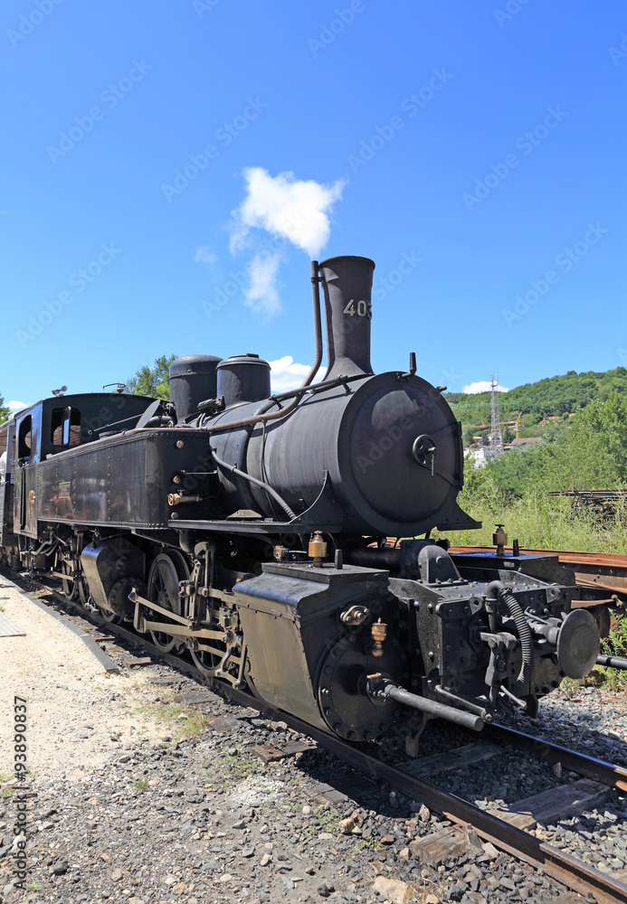 Obraz premium stara lokomotywa z przeszłości