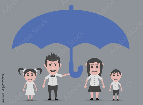 father protecting family