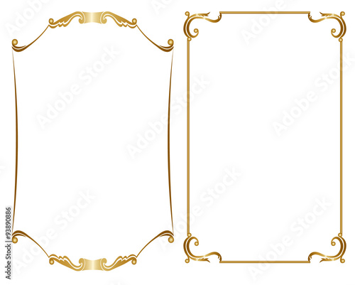 Two gold frame
