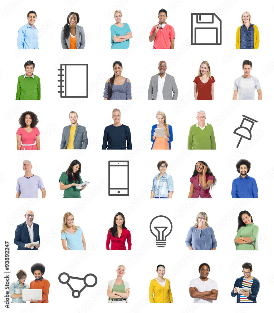 People Community Technology Connection Networking Concept People Community Technology Connection Networking Concept