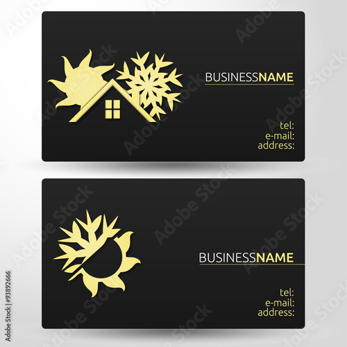 Business card air conditioning business