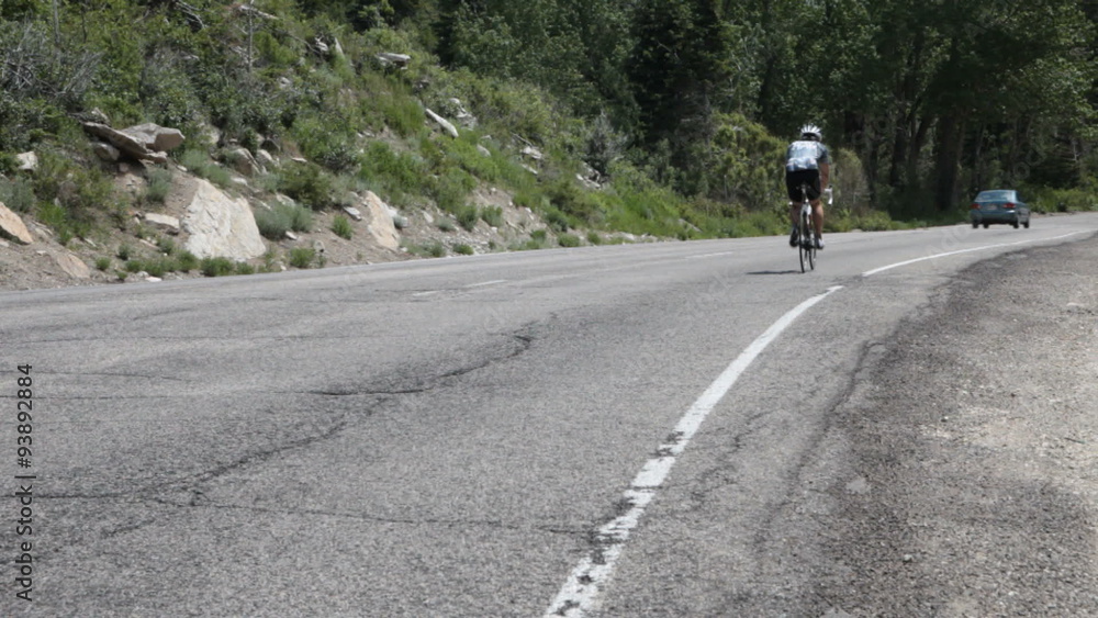 Bike on mountain road P HD 0674 Bike on mountain road P HD 0674