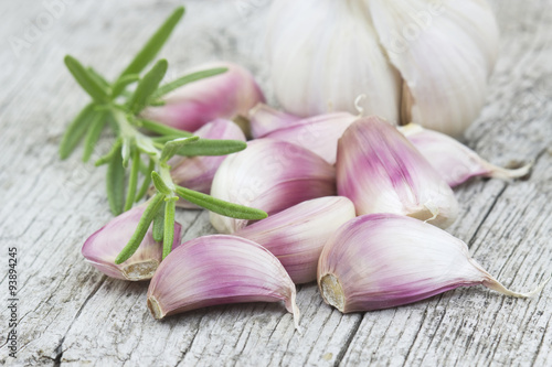 fresh garlic and rosemary