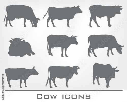 set of cow icons © la_puma