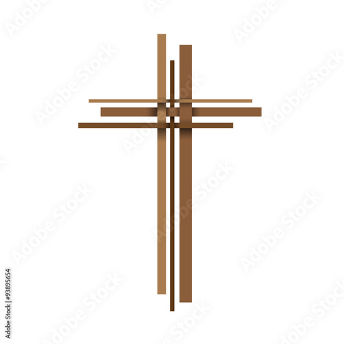 Vector abstract Christ crucifix; three crosses