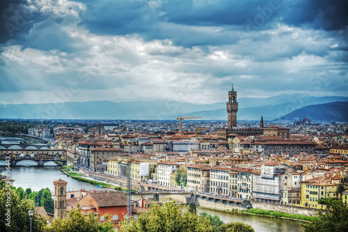 overcast sky over Florence