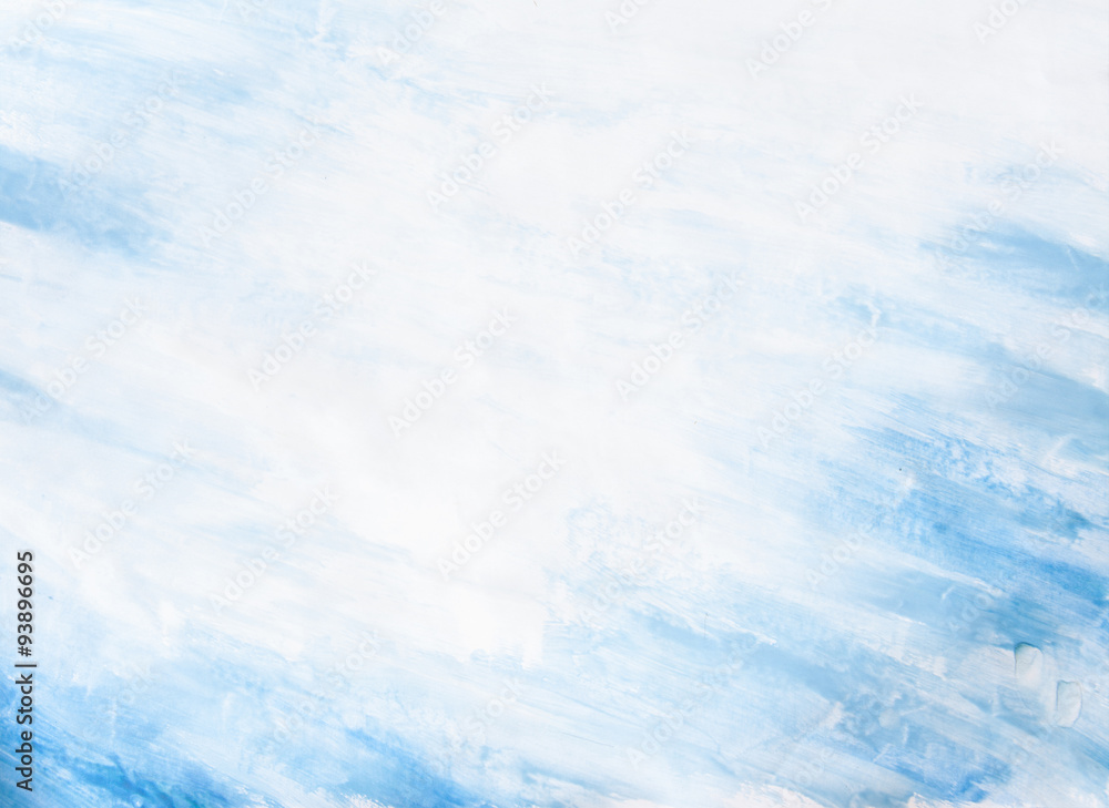 Fototapeta premium Blue watercolor background