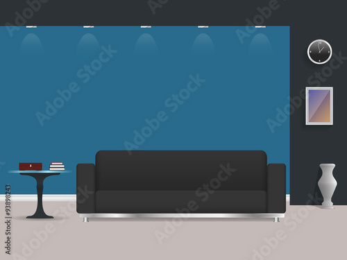 Male interior in a modern style. 