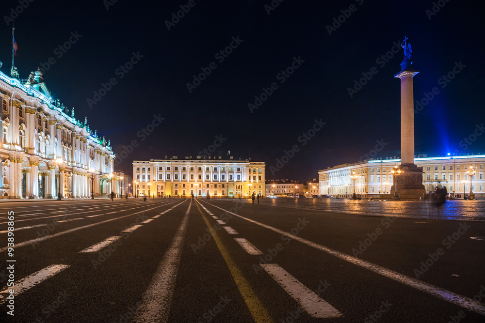Palace Square in Saint Petersburg, Russia. 