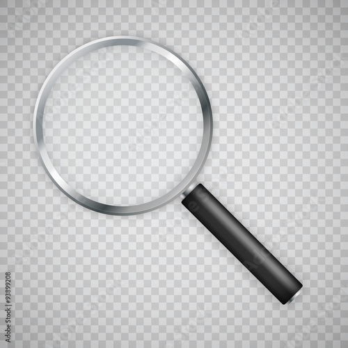 Magnifier realistic vector