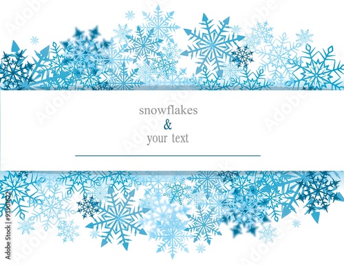 card with snowflakes