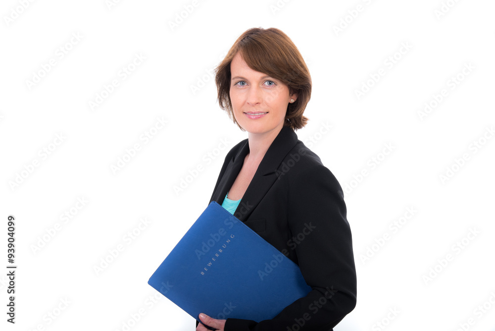 buisnessfrau bewirbt sich