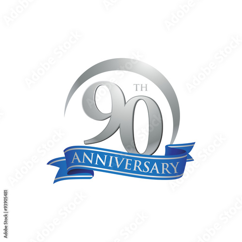 90th anniversary ring logo blue ribbon photo