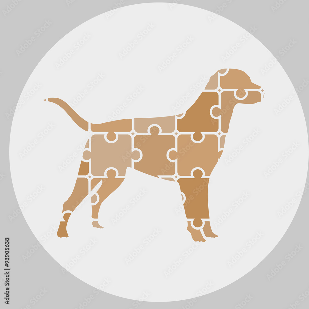 logo-dog-of-puzzles-stock-vector-adobe-stock