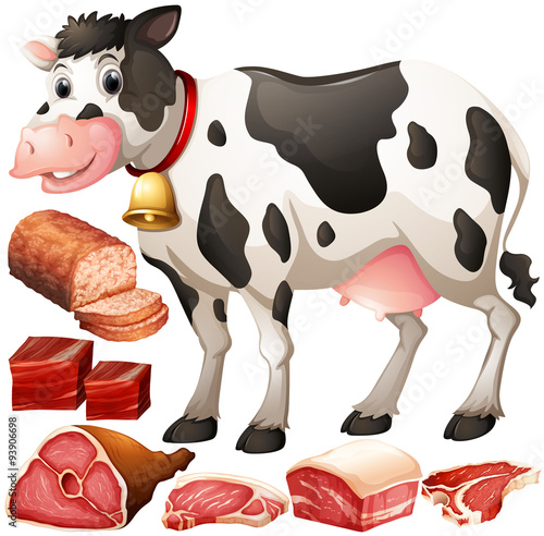 Cow and meat products