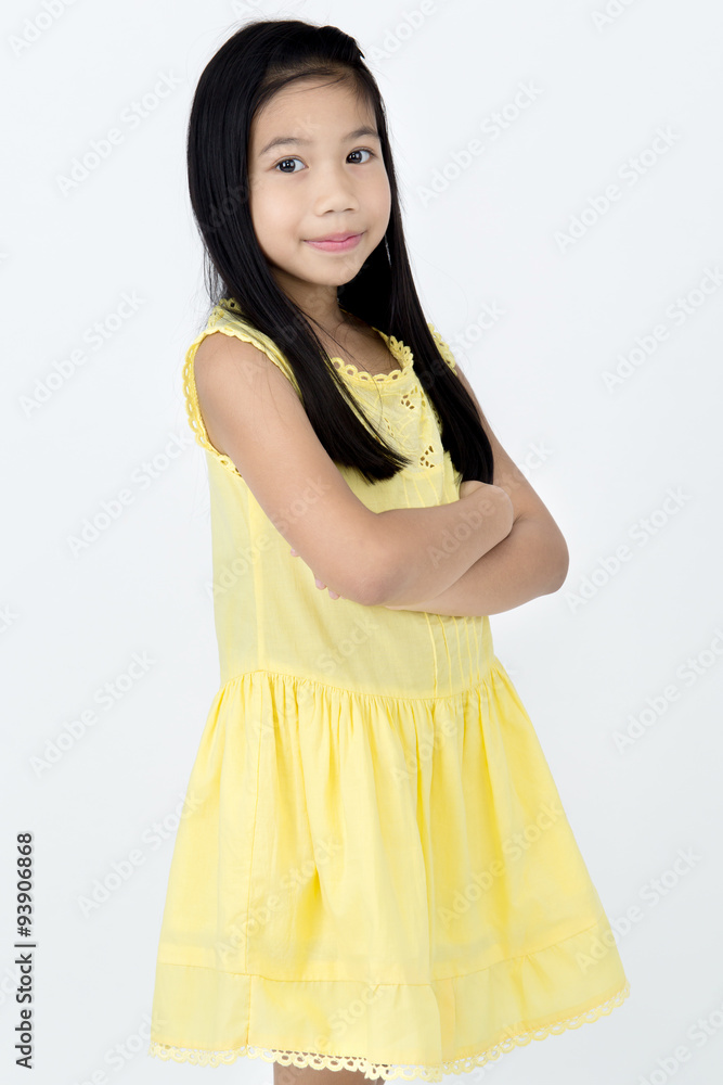 Portrait of Little asian girl with smiles face Portrait of Little asian girl with smiles face
