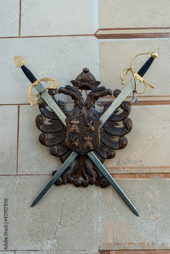 coat of arms with swords of the city of Toledo, Spain