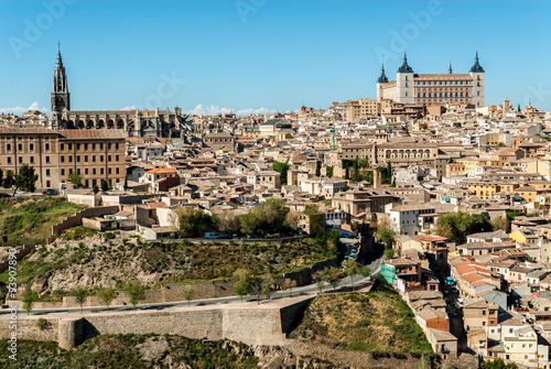 sight of the monumental part of Toledo, Spain
