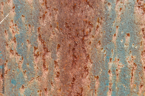 Rusty colored metal