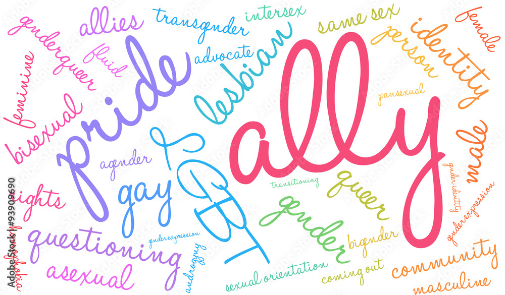 Ally LGBT Word Cloud