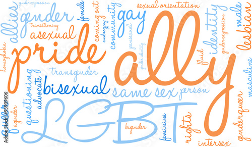 Ally LGBT Word Cloud