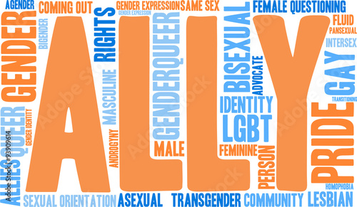 Ally LGBT Word Cloud