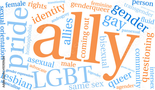 Ally LGBT Word Cloud