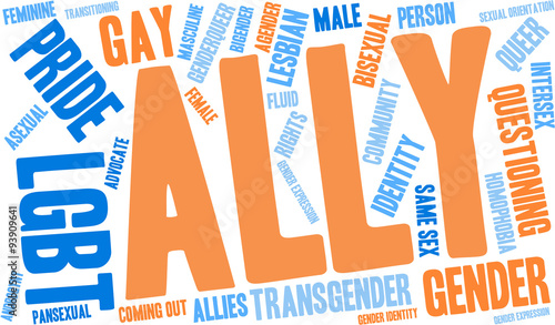 Ally LGBT Word Cloud