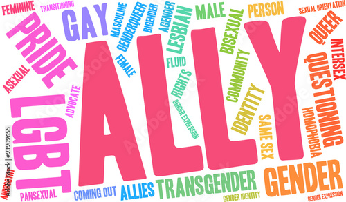 Ally LGBT Word Cloud