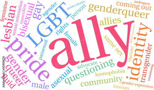 Ally LGBT Word Cloud