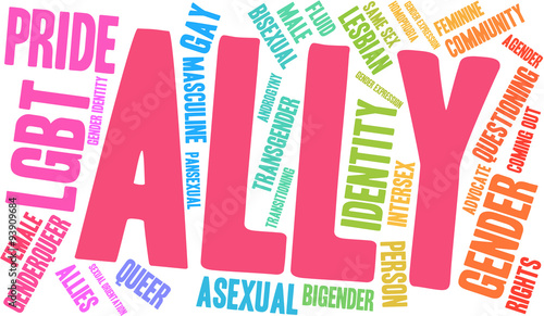 Ally LGBT Word Cloud