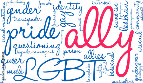 Ally LGBT Word Cloud