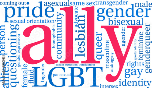 Ally LGBT Word Cloud